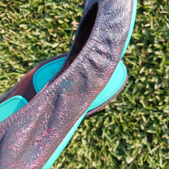 Custom Glitter Silver-Slate Grey Tieks Ballet Flats Sz.9 - Picture 9 of 9